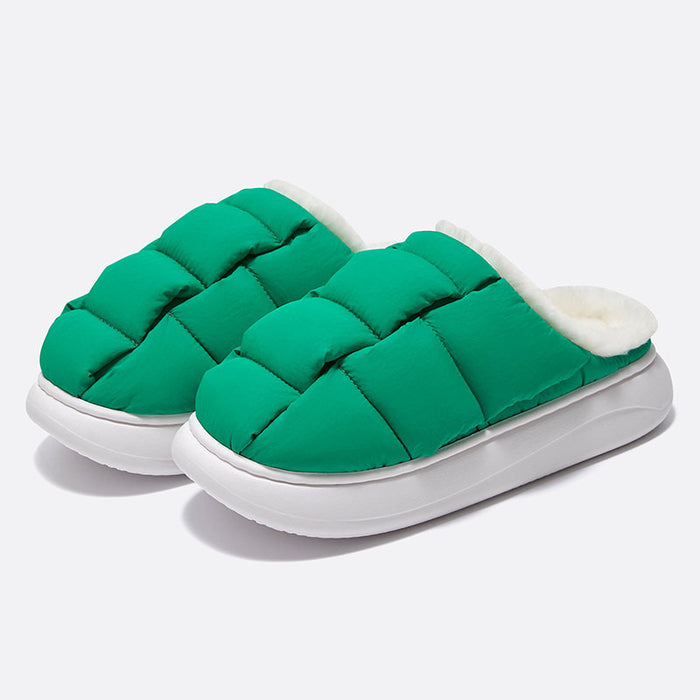 Women Winter Square Bread Cotton Slippers