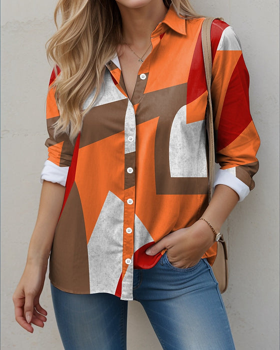 Geometric Printed Top