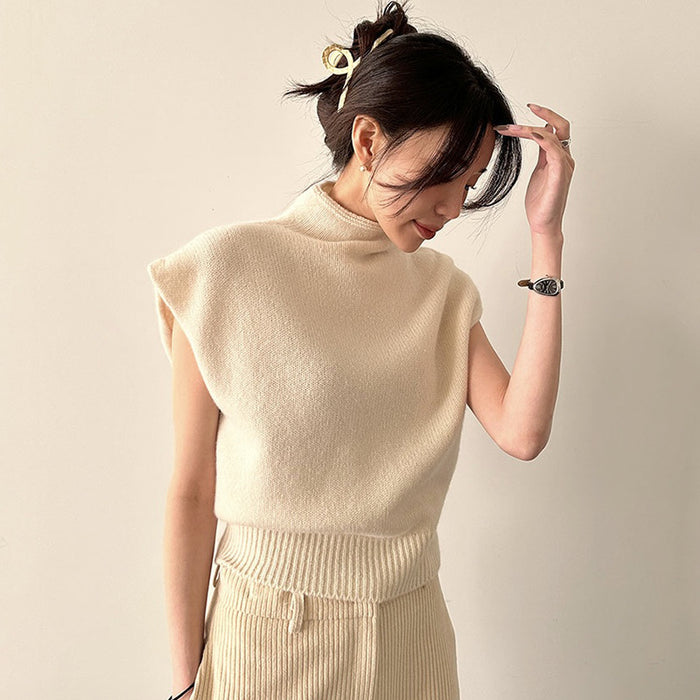 Loose Sleeveless Knitwear