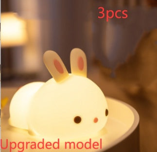 Rabbit Silicone Lamp Pat Feeding Creative Night Light Children's Toys