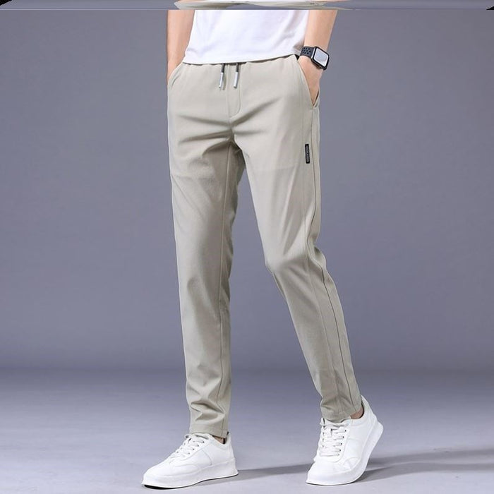 Drawstring Trousers Thin Casual Pants Korean Version Loose Straight Sweatpants