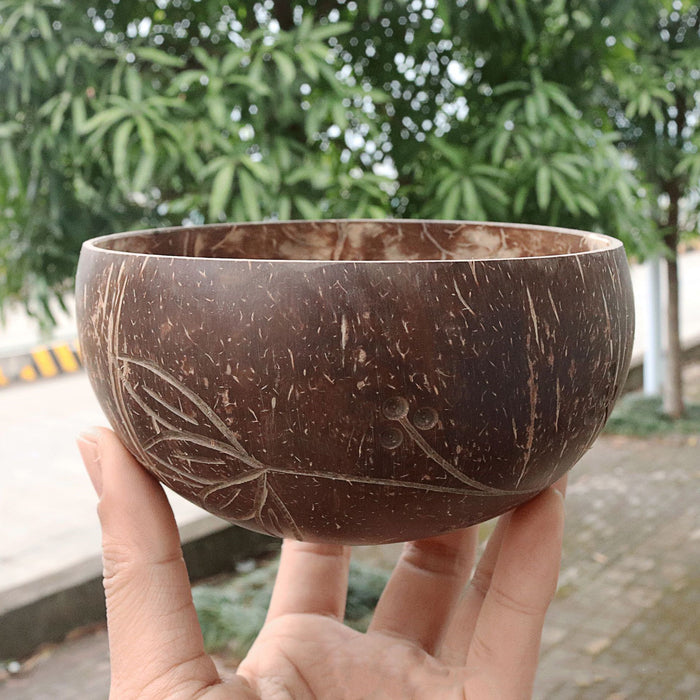 Natural coconut shell tableware rice bowl