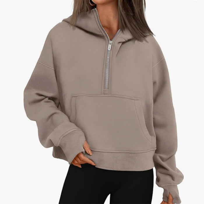 Loose Hooded Sweatshirt