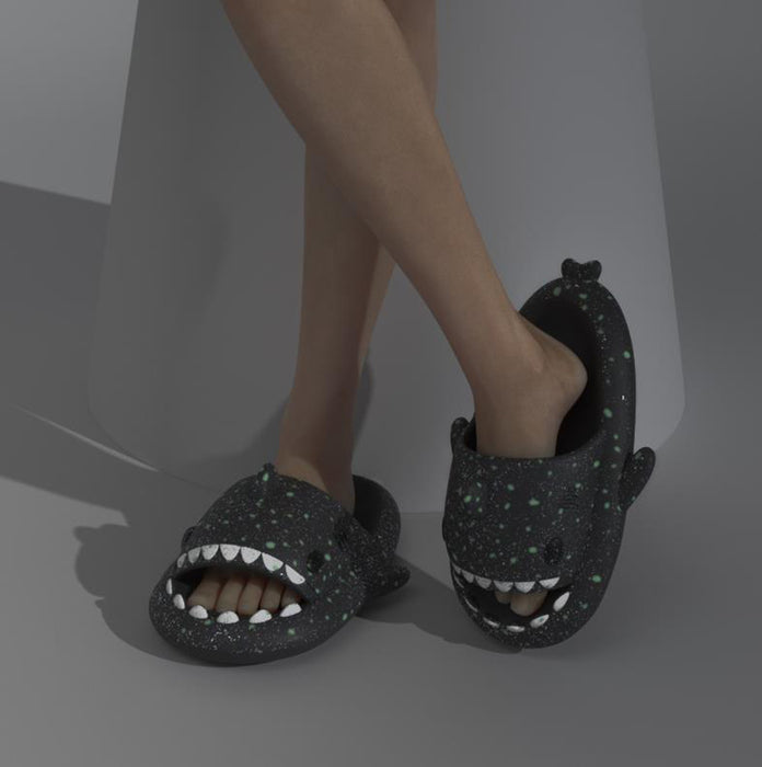 Shark Slippers With Starry Night