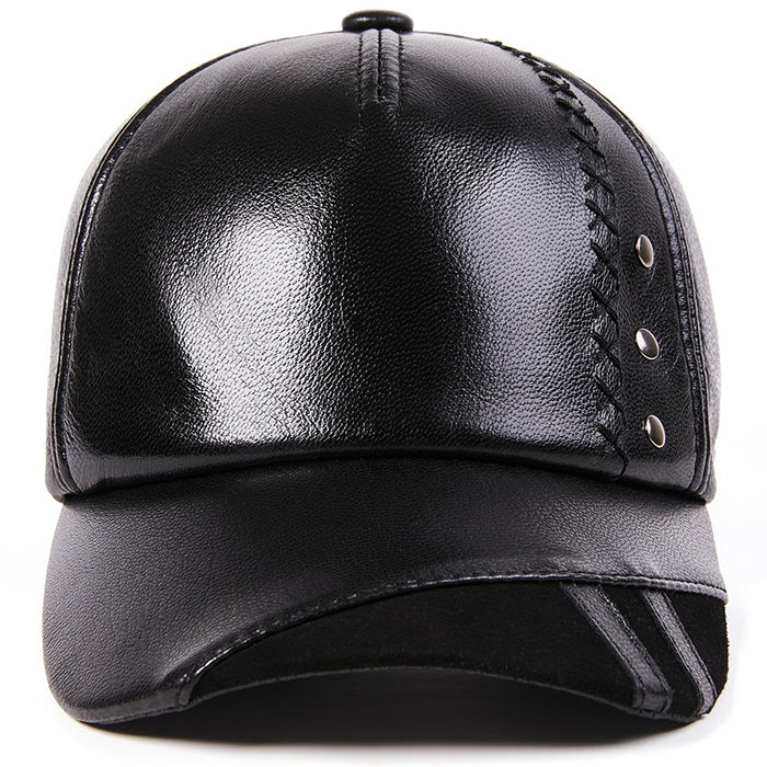 Leather Baseball Cap