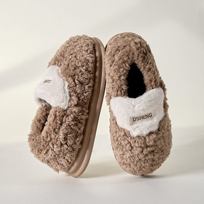 Cotton Women's Non-slip Bow Slippers