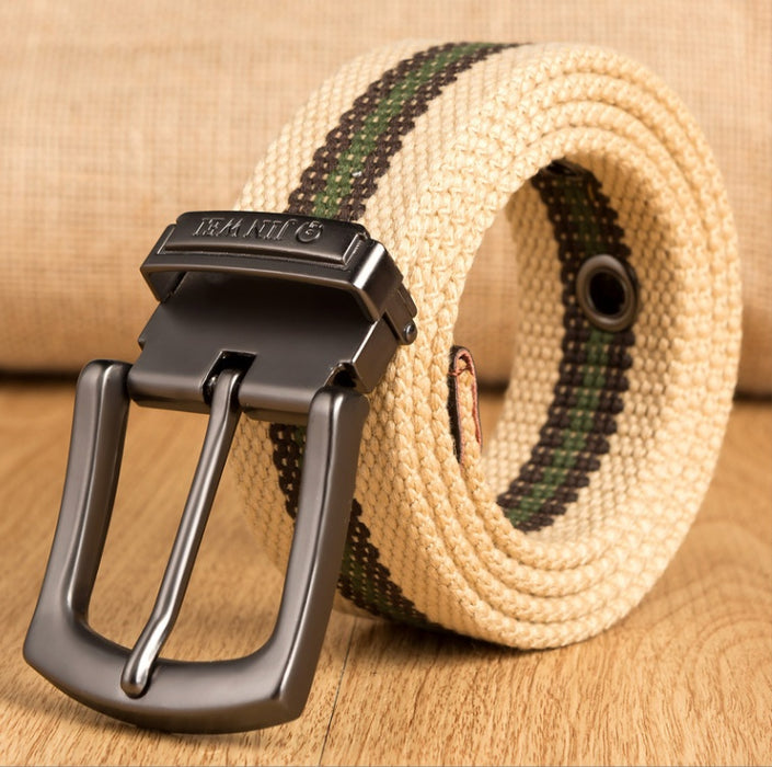 Pin Buckle Canvas Belt