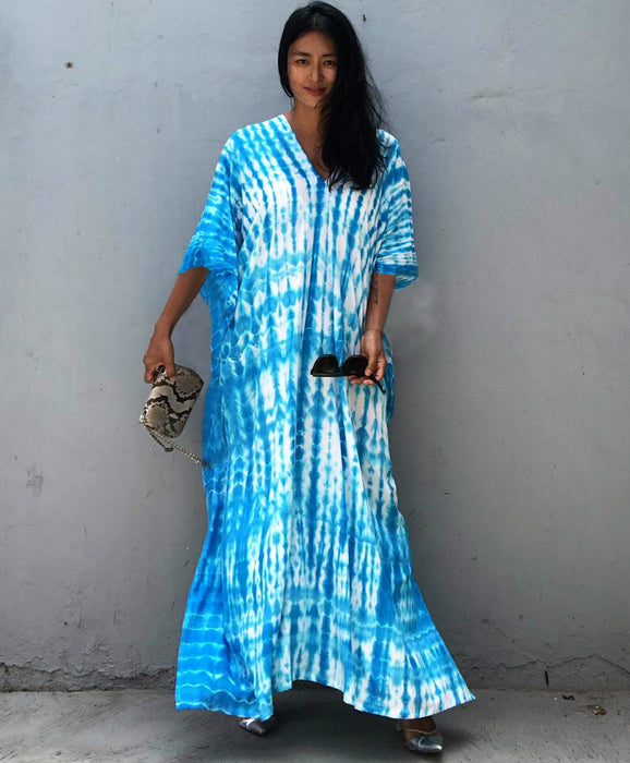 Cotton Beach Cover-up Robe Dress