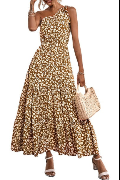 Bohemian Floral Beach Swing Long Dress