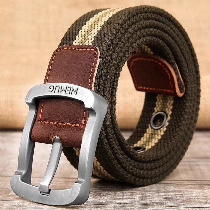 Pin Buckle Canvas Belt