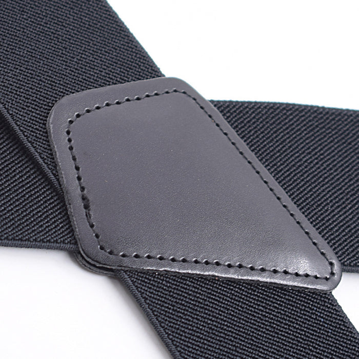 4-clip Wide Elastic Suspenders