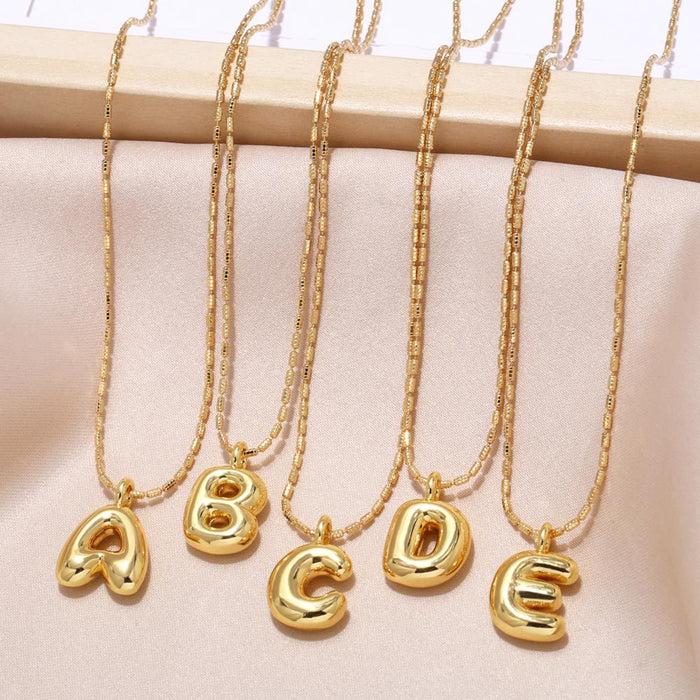 Letters Pendant Necklace
