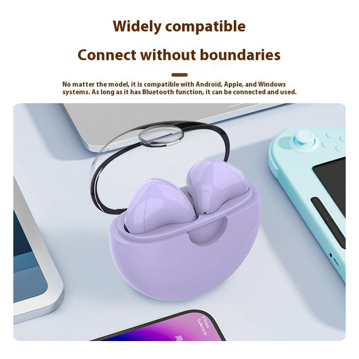 Bluetooth Headset Transparency Cover Binaural Noise-canceling Stereo Sound