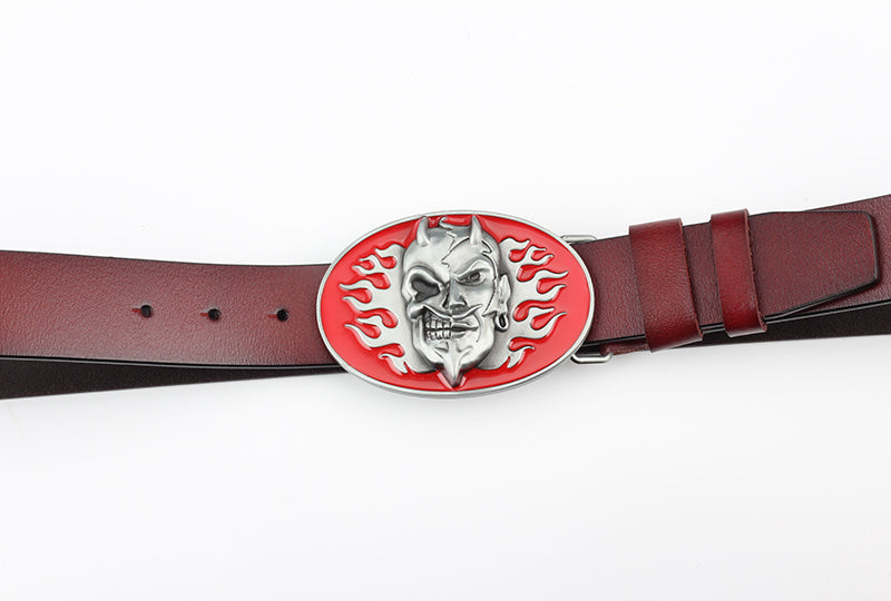 Retro Skull Ghost Belt