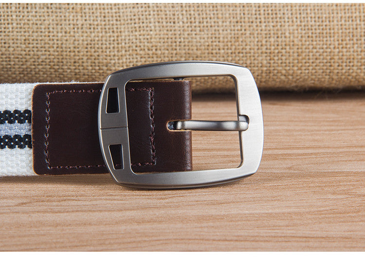 Pin Buckle Canvas Belt