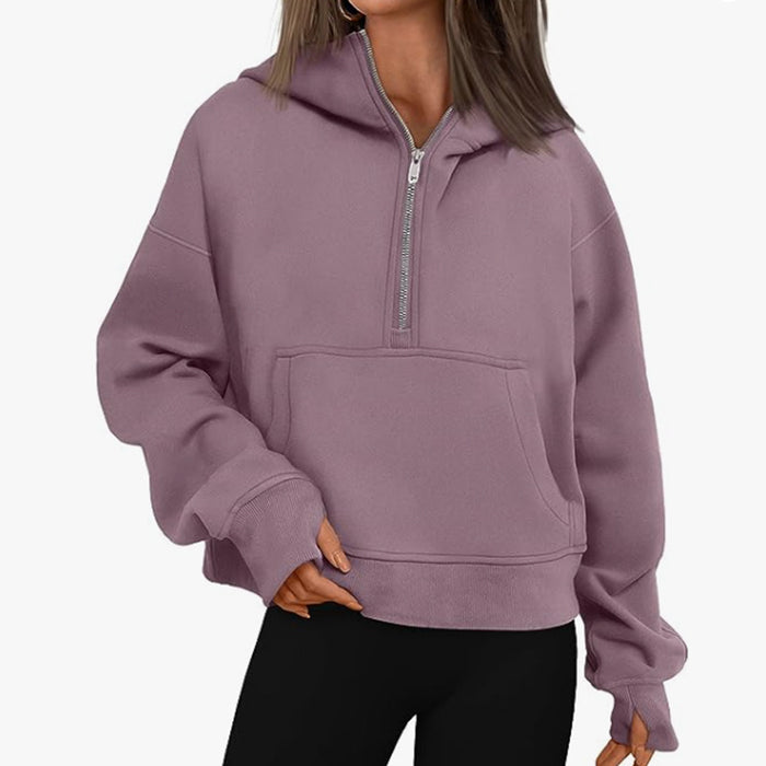 Loose Hooded Sweatshirt