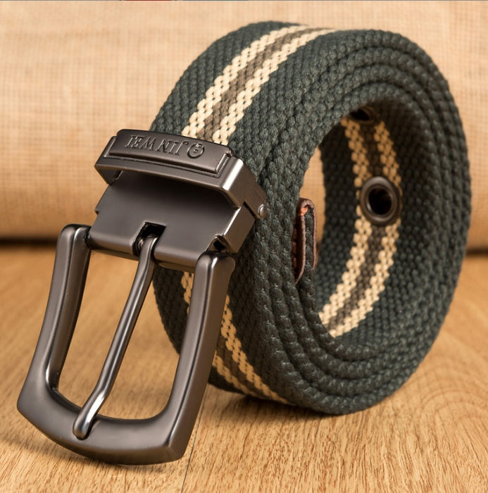 Pin Buckle Canvas Belt