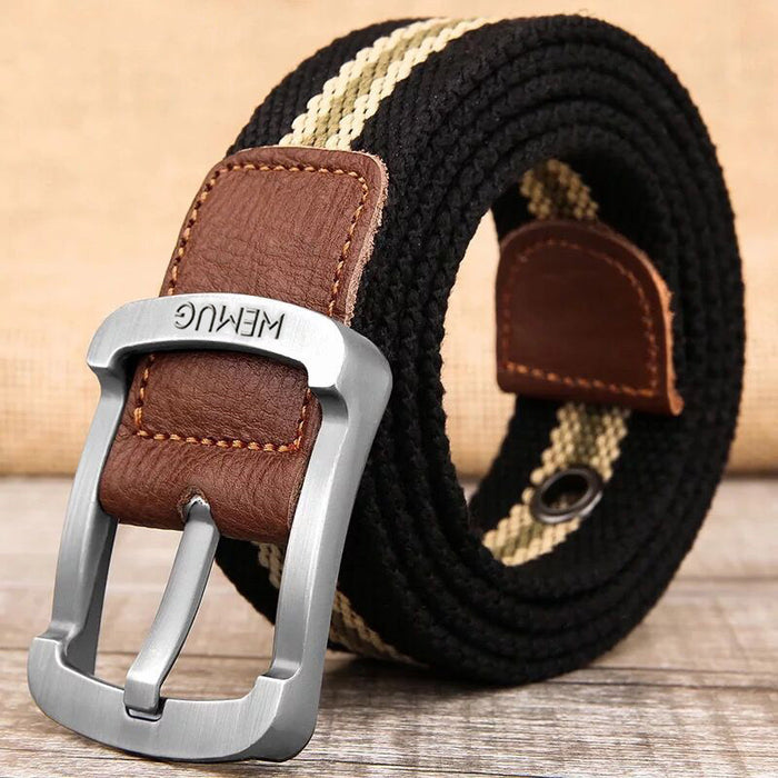 Pin Buckle Canvas Belt