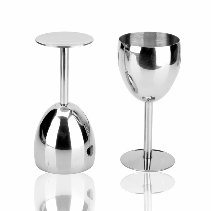 Stainless Steel Red Wine Glass Set