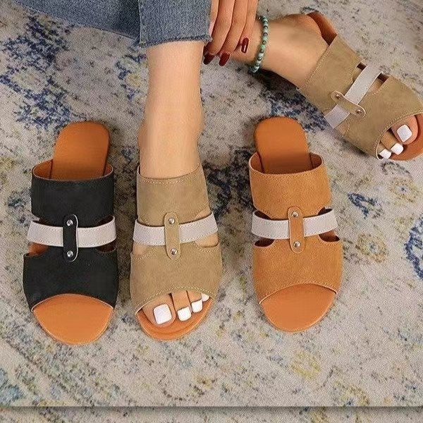 Low Heel Flat Sandals