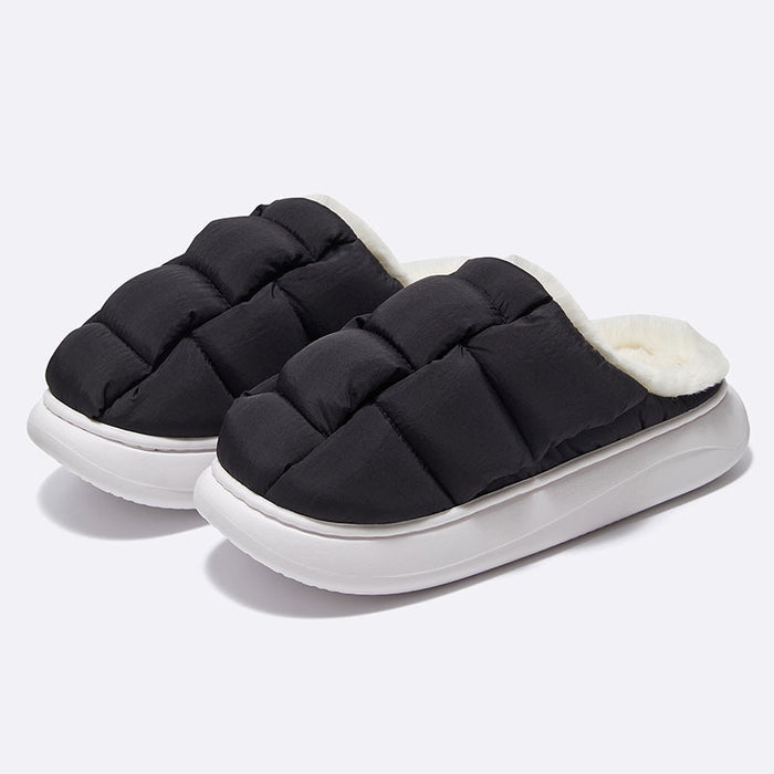 Women Winter Square Bread Cotton Slippers