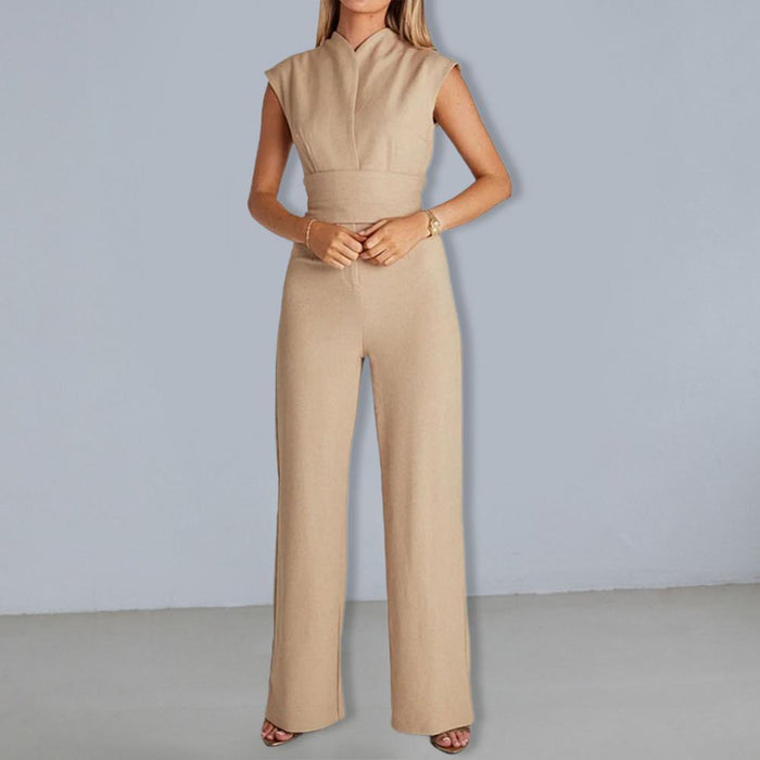 Solid Wide Leg Jumpsuit