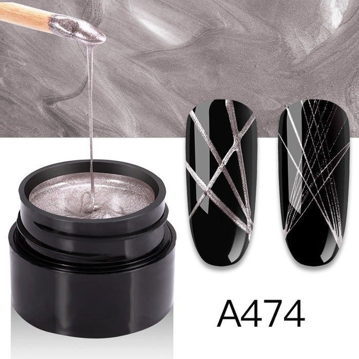 Metal Brushed Nail Glue Paint