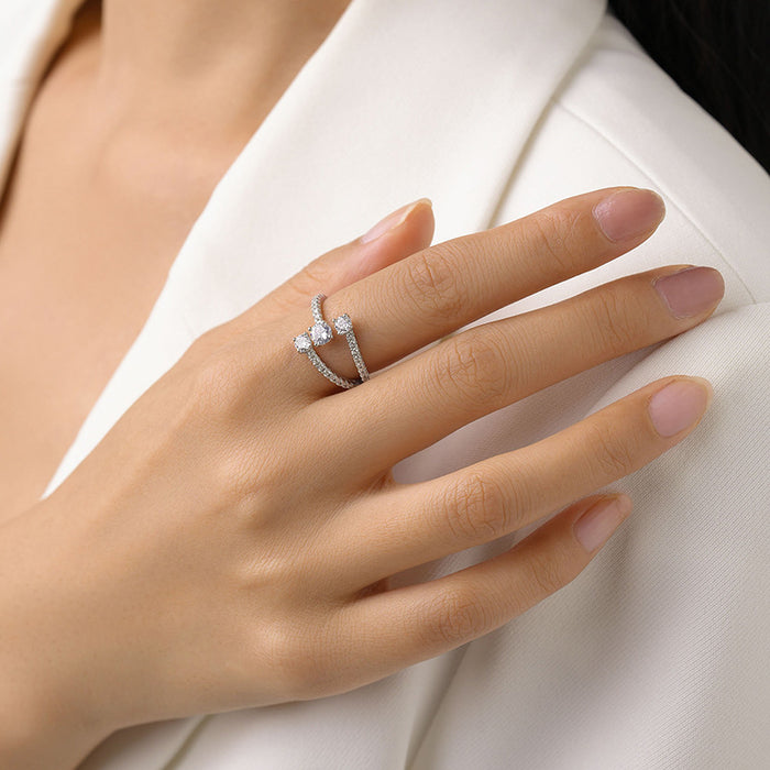 Fashion Silver Geometric Ring